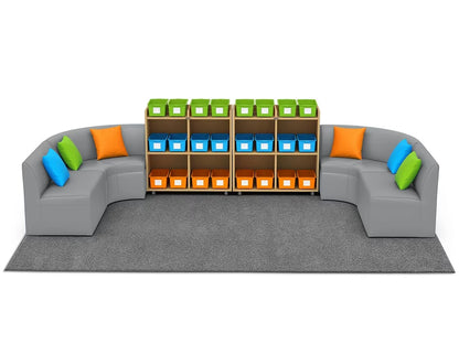 Flex-Space Comfy Couch Reading & Research Zone - US 1841