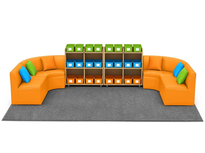 Flex-Space Comfy Couch Reading & Research Zone - US 1841