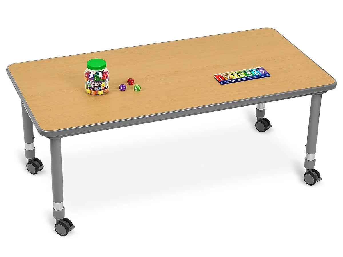 Flex-Space Mobile Rectangular Tables - Maple - US 2653