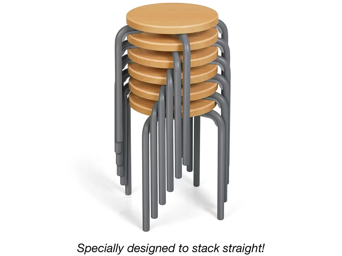 Flex-Space Premium Stacking Stools - Maple - US 6117