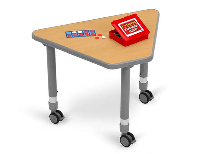 Flex-Space Mobile Wedge Student Desk - Maple - US 1562