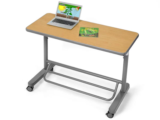 Flex-Space Mobile Standing Desk for Two - Maple - US 7037