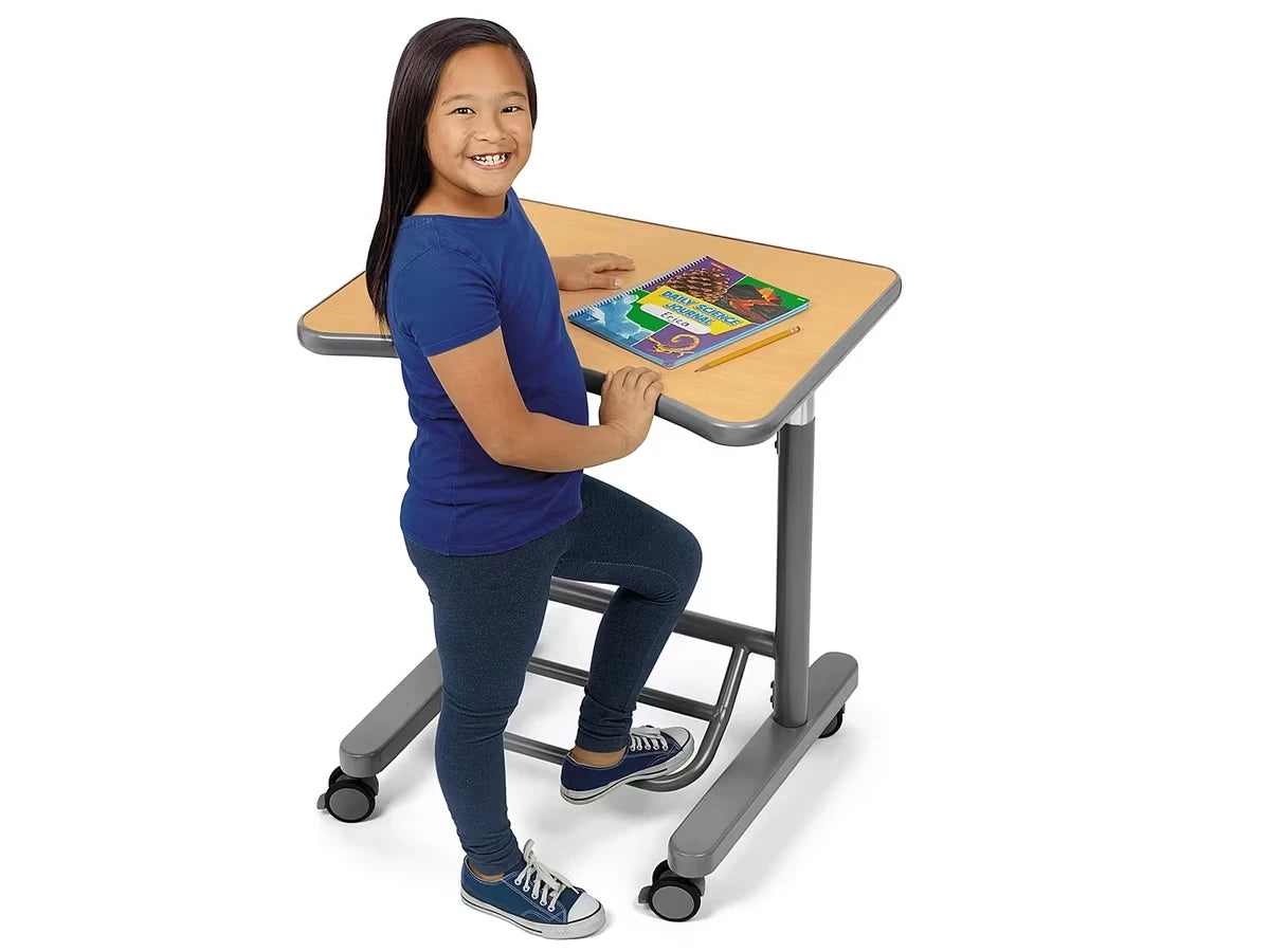Flex-Space Mobile Standing Desk - Maple - US 6019