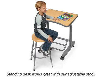 Flex-Space Mobile Standing Desk - Maple - US 6019