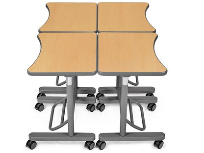 Flex-Space Mobile Standing Desk - Maple - US 6019