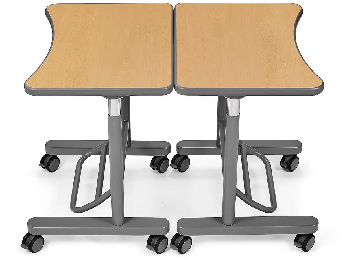 Flex-Space Mobile Standing Desk - Maple - US 6019