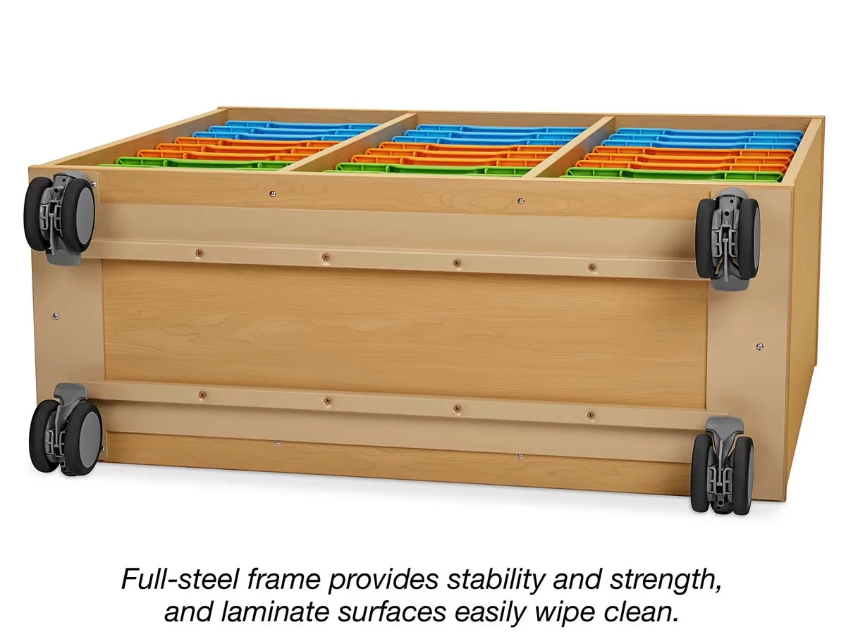 Flex-Space Mobile 27-Tray Storage Center - Maple - US 2023