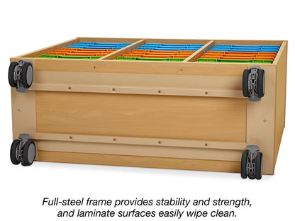 Flex-Space Mobile 27-Tray Storage Center - Maple - US 2023