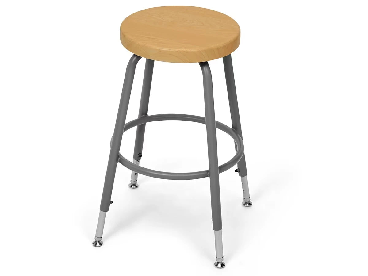 Flex-Space Height-Adjustable Stool - Maple - US 3739