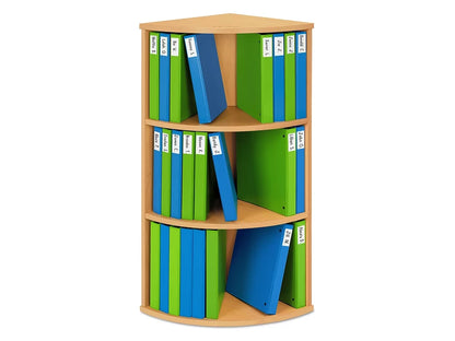 Flex-Space 3-Shelf Binder Storage Center - Maple - US 3386
