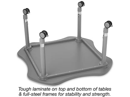 Flex-Space Mobile Clover Table - Maple - US 3952