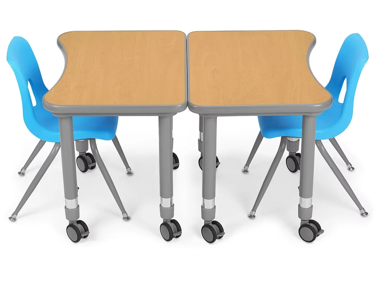 Flex-Space Mobile Student Desk - Maple - US 4960