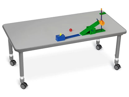 Flex-Space Mobile Rectangular Tables - Gray - US 2667