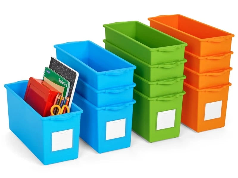 Flex-Space Mobile Storage Bin Center for 12 Students - Maple - US 4052