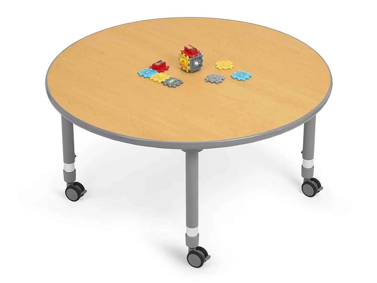Flex-Space Mobile Round Tables - Maple - US 5382