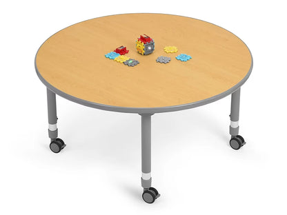 Flex-Space Mobile Round Tables - Maple - US 5382
