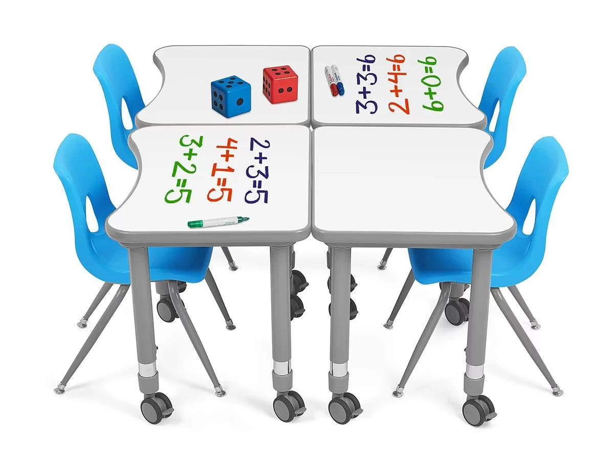 Flex-Space Write & Wipe Mobile Student Desk - US 4678