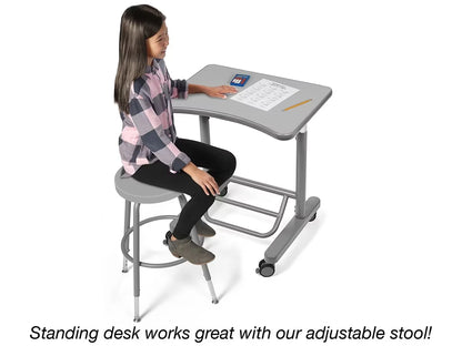 Flex-Space Mobile Standing Desk - Gray - US 1696