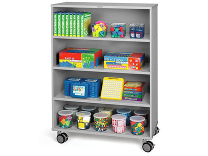 Flex-Space Mobile 4-Shelf All-Purpose Storage Unit - Gray - US 5018