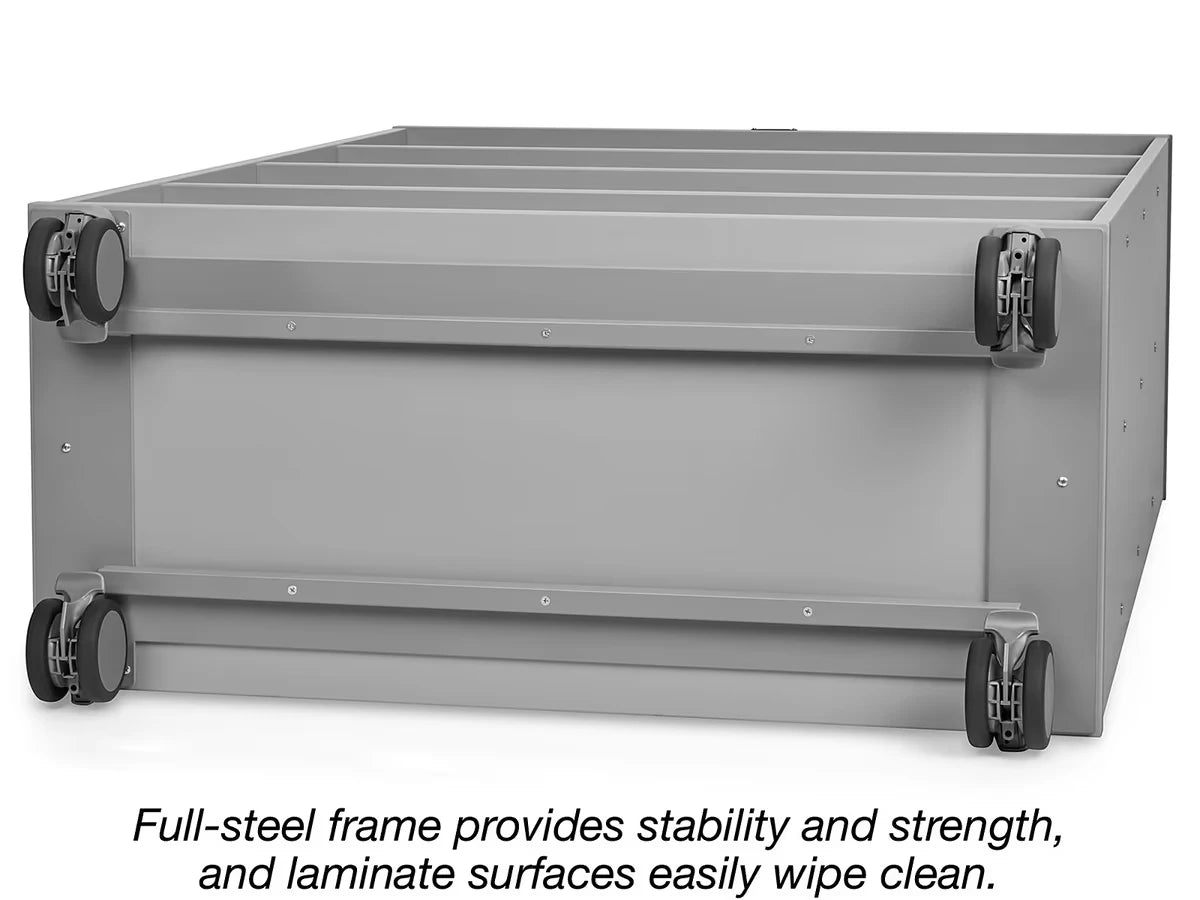 Flex-Space Mobile 4-Shelf All-Purpose Storage Unit - Gray - US 5018