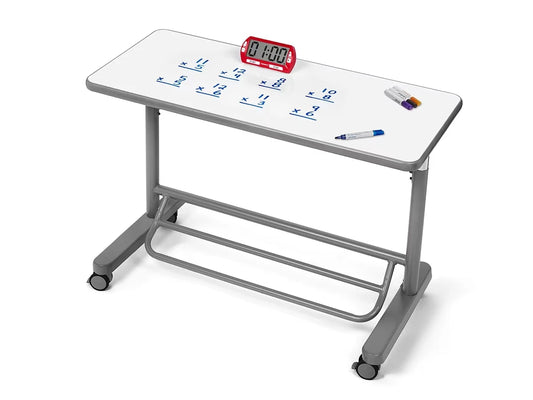 Flex-Space Write & Wipe Mobile Standing Desk for Two - US 4146