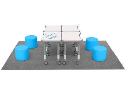 Flex-Space Comfy Seat Write & Wipe Desk Zone - US 8178