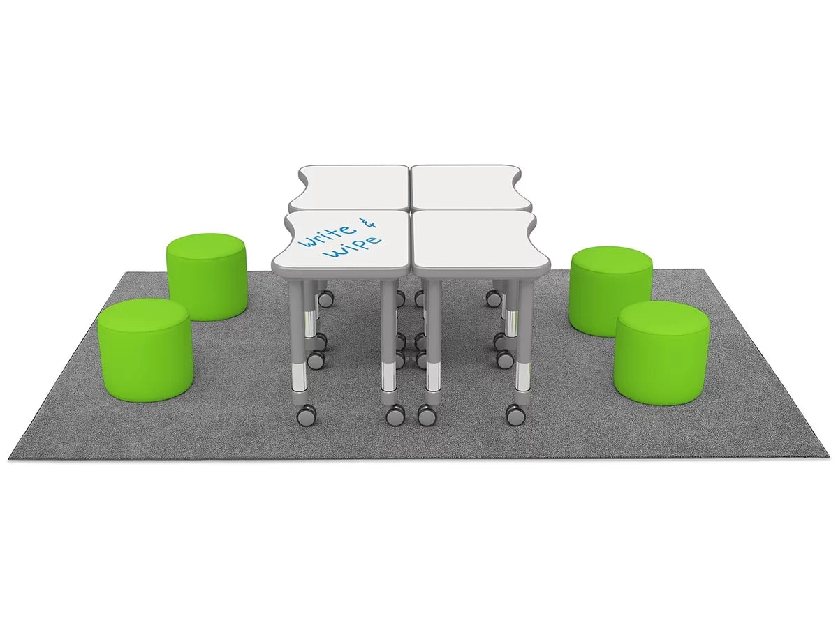 Flex-Space Comfy Seat Write & Wipe Desk Zone - US 8178