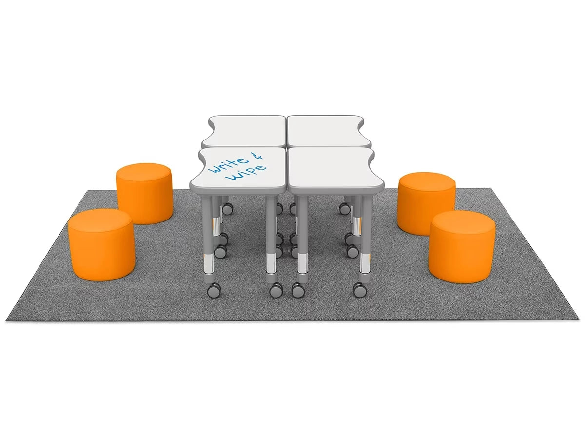 Flex-Space Comfy Seat Write & Wipe Desk Zone - US 8178
