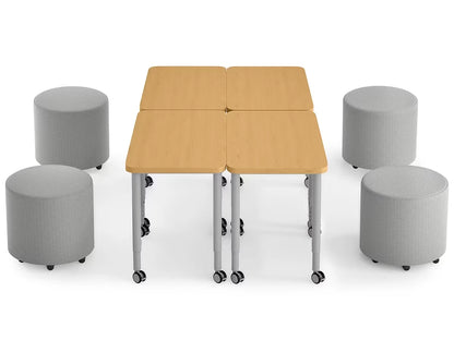 Modern Edge Mobile Lounge Seat & Desk Zone - US 1054