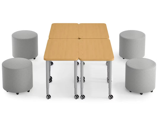 Modern Edge Mobile Lounge Seat & Desk Zone - US 1054