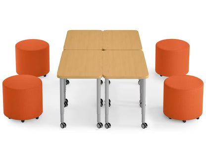 Modern Edge Mobile Lounge Seat & Desk Zone - US 1054