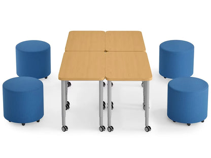 Modern Edge Mobile Lounge Seat & Desk Zone - US 1054