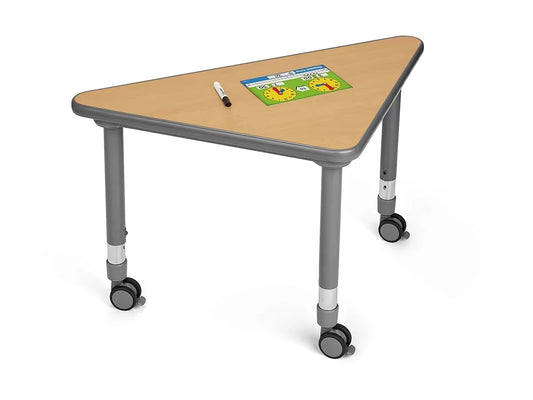 Flex-Space Mobile Triangular Student Desk - Maple - US 6172