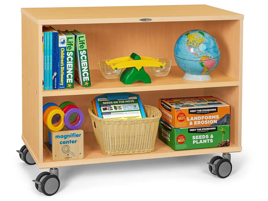 Flex-Space Mobile 2-Shelf All-Purpose Storage Unit - Maple - US 6385