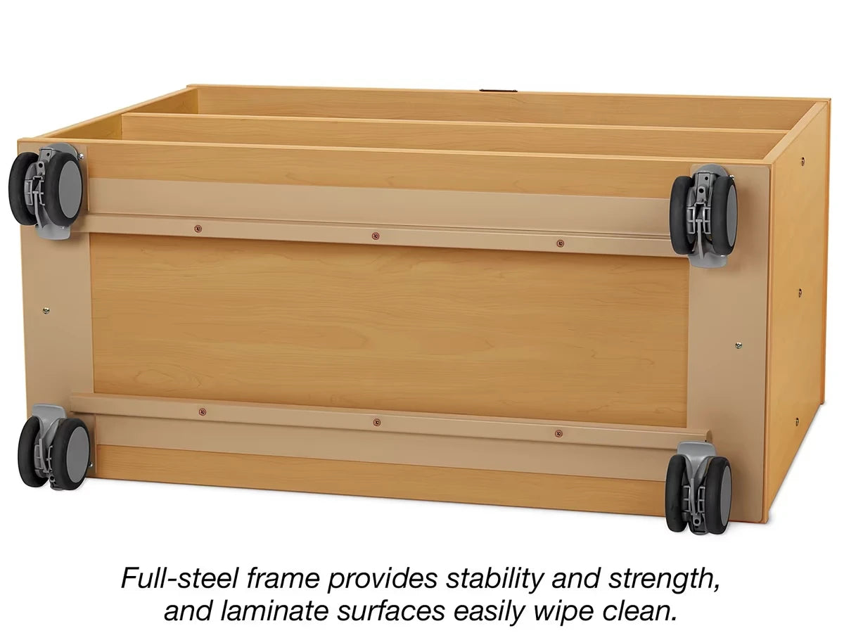 Flex-Space Mobile 2-Shelf All-Purpose Storage Unit - Maple - US 6385