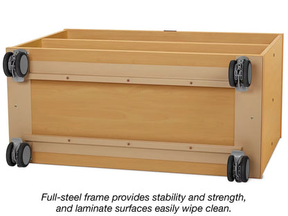 Flex-Space Mobile 2-Shelf All-Purpose Storage Unit - Maple - US 6385