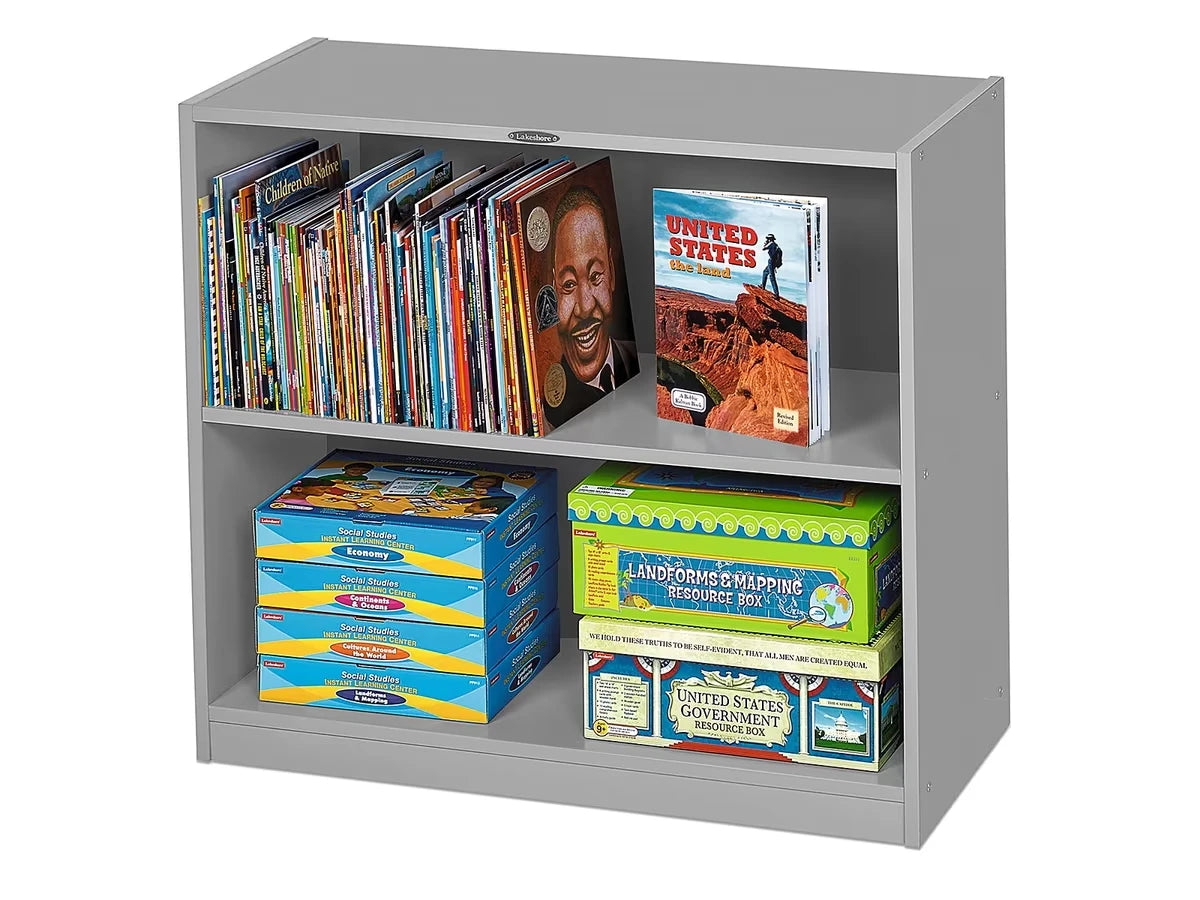 Flex-Space 2-Shelf All-Purpose Storage Unit - Gray - US 6681