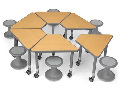 Flex-Space Wobble Chair & Wedge Desk Zone - US 3817