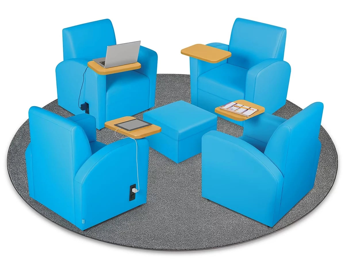 Flex-Space Comfy Chair with Desk & Power Zone - US 6853