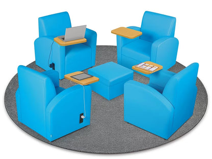 Flex-Space Comfy Chair with Desk & Power Zone - US 6853