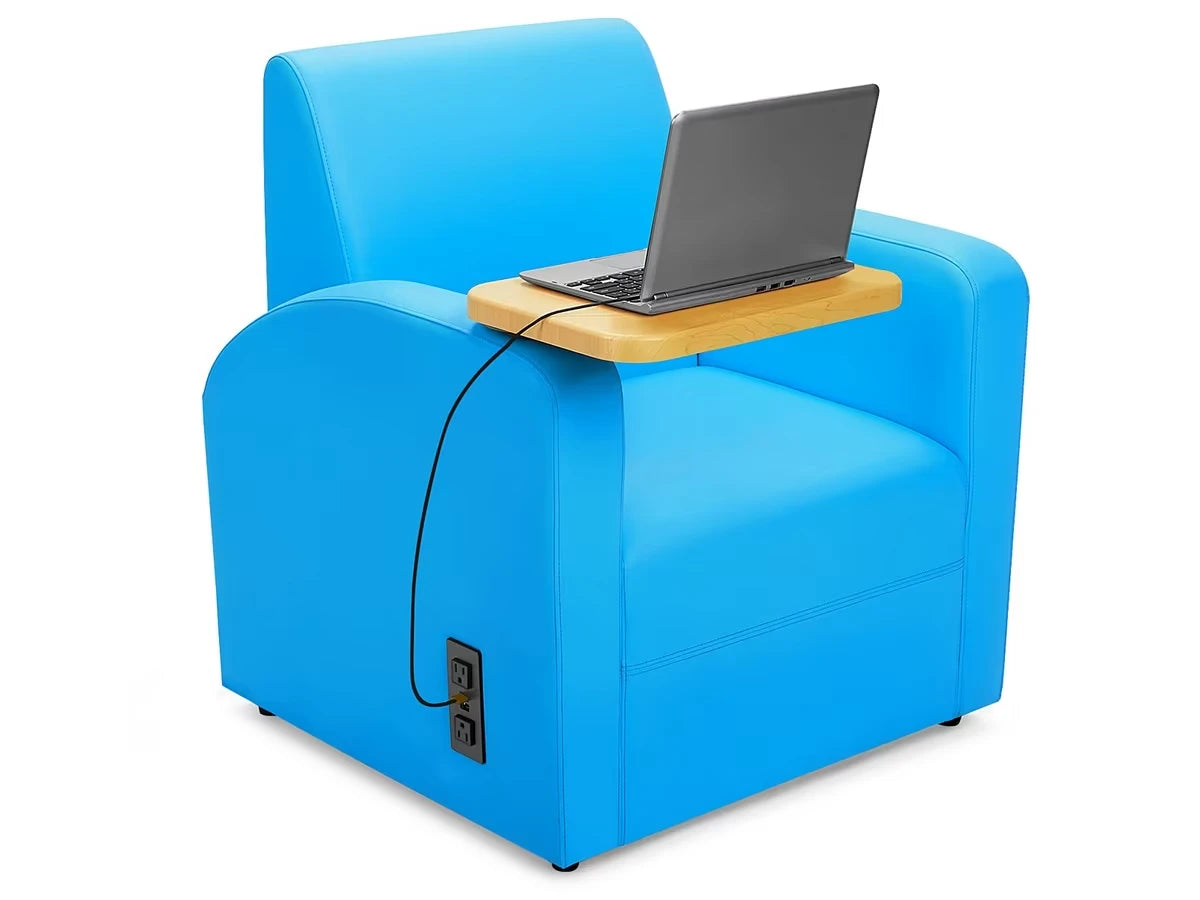 Flex-Space Comfy Chair with Desk & Power - US 6094