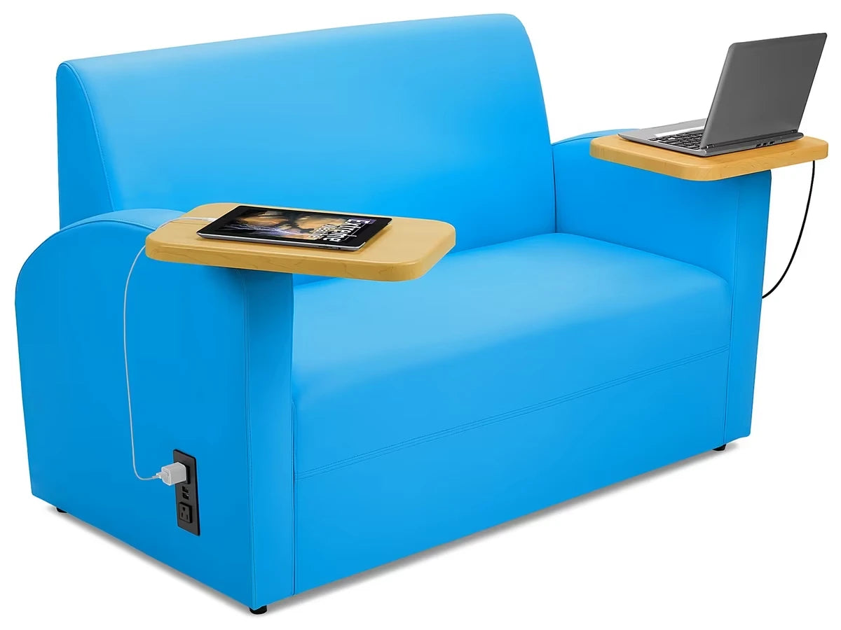 Flex-Space Comfy Couch with Desks & Power - US 1205