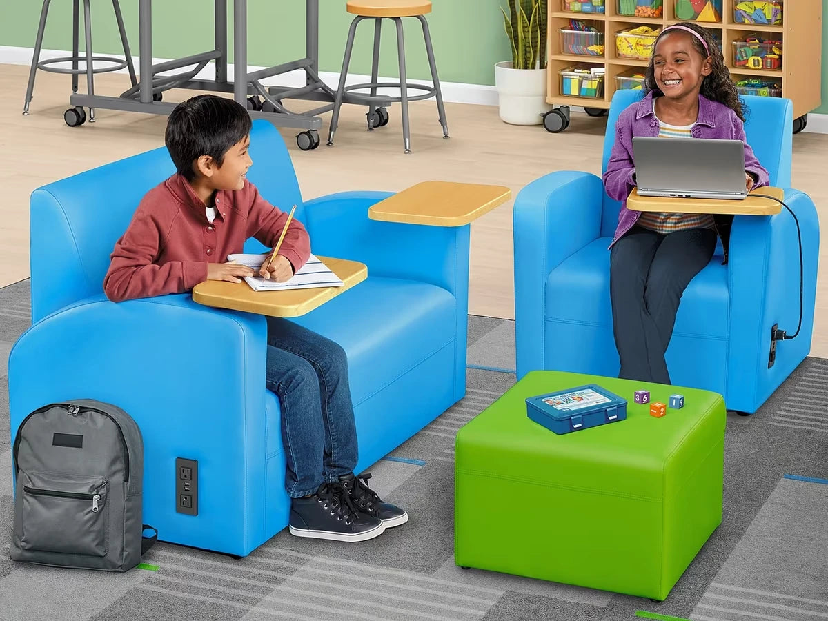Flex-Space Comfy Couch with Desks & Power - US 1205