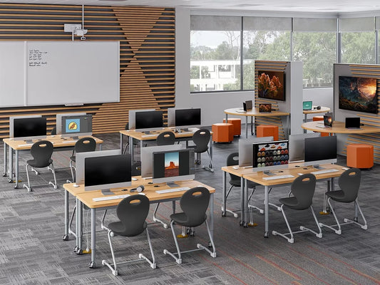Modern Edge Mobile Media Table - US 3930