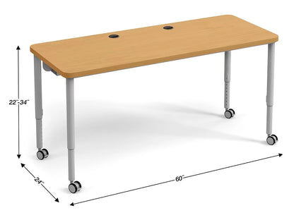 Modern Edge Mobile Media Table - US 3930