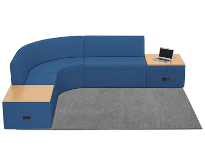 Modern Edge Couch & Powered Table Zone - US 6826