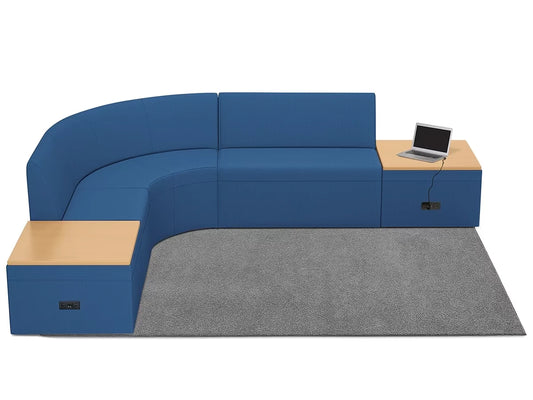 Modern Edge Couch & Powered Table Zone - US 6826