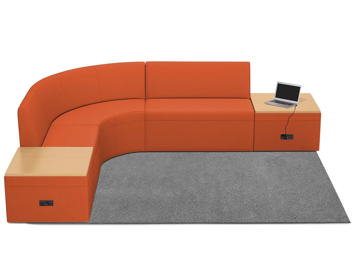 Modern Edge Couch & Powered Table Zone - US 6826