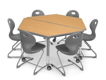 Flex-Space Ergo Chair & Trapezoid Table Zone - US 2738