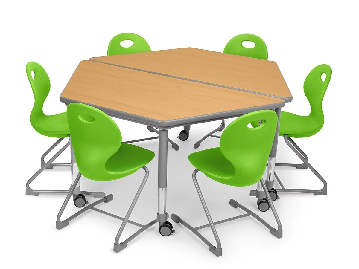 Flex-Space Ergo Chair & Trapezoid Table Zone - US 2738
